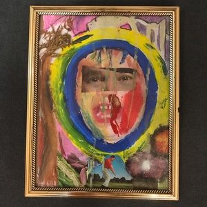 “SCREAMING FACELYFT” Framed Collage